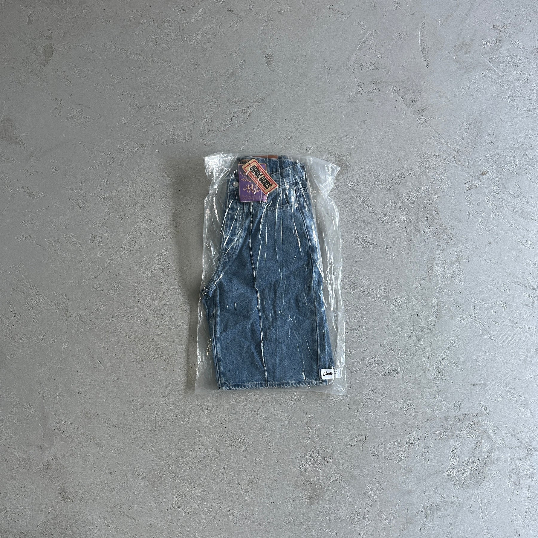 Shorts Corteiz “Denim Genes” ( Cinza )