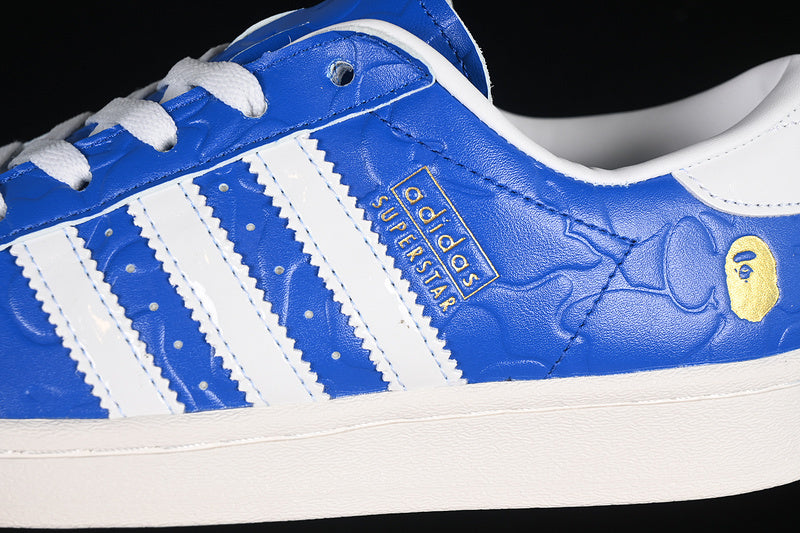 Adidas Superstar x BAPE “Blue White”