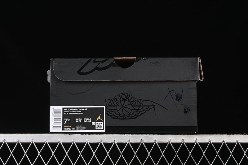 Air Jordan 1 Low “Coconut Milk Black Muslin”