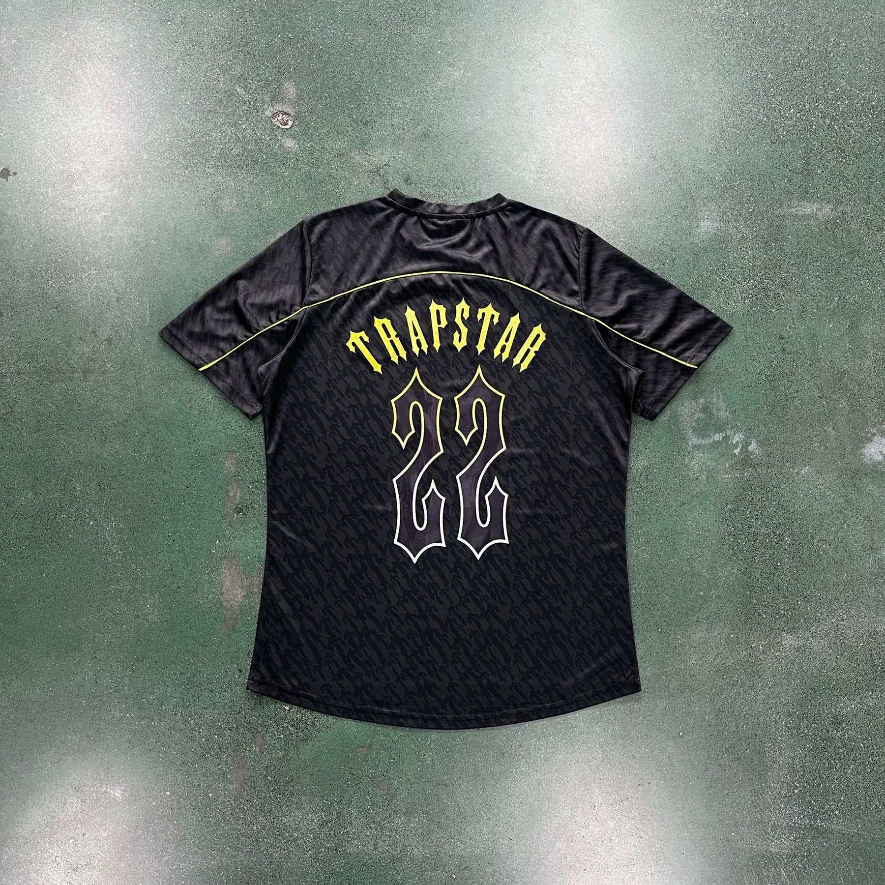 Camisa Trapstar “Football Jersey Black Gold” (Its a Secret)