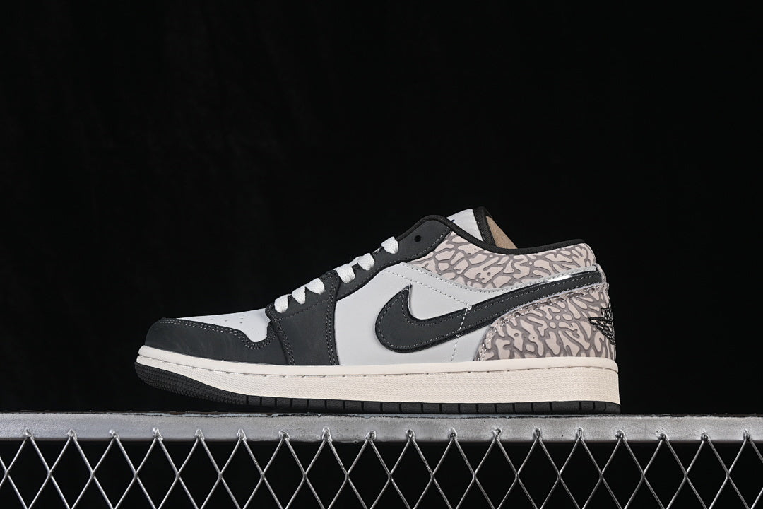 Air Jordan 1 Low "Deep Pewter Elephent Print”