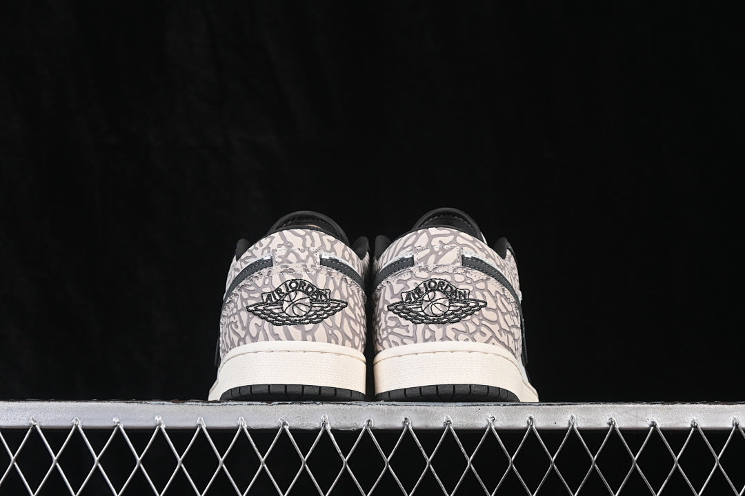 Air Jordan 1 Low "Deep Pewter Elephent Print”