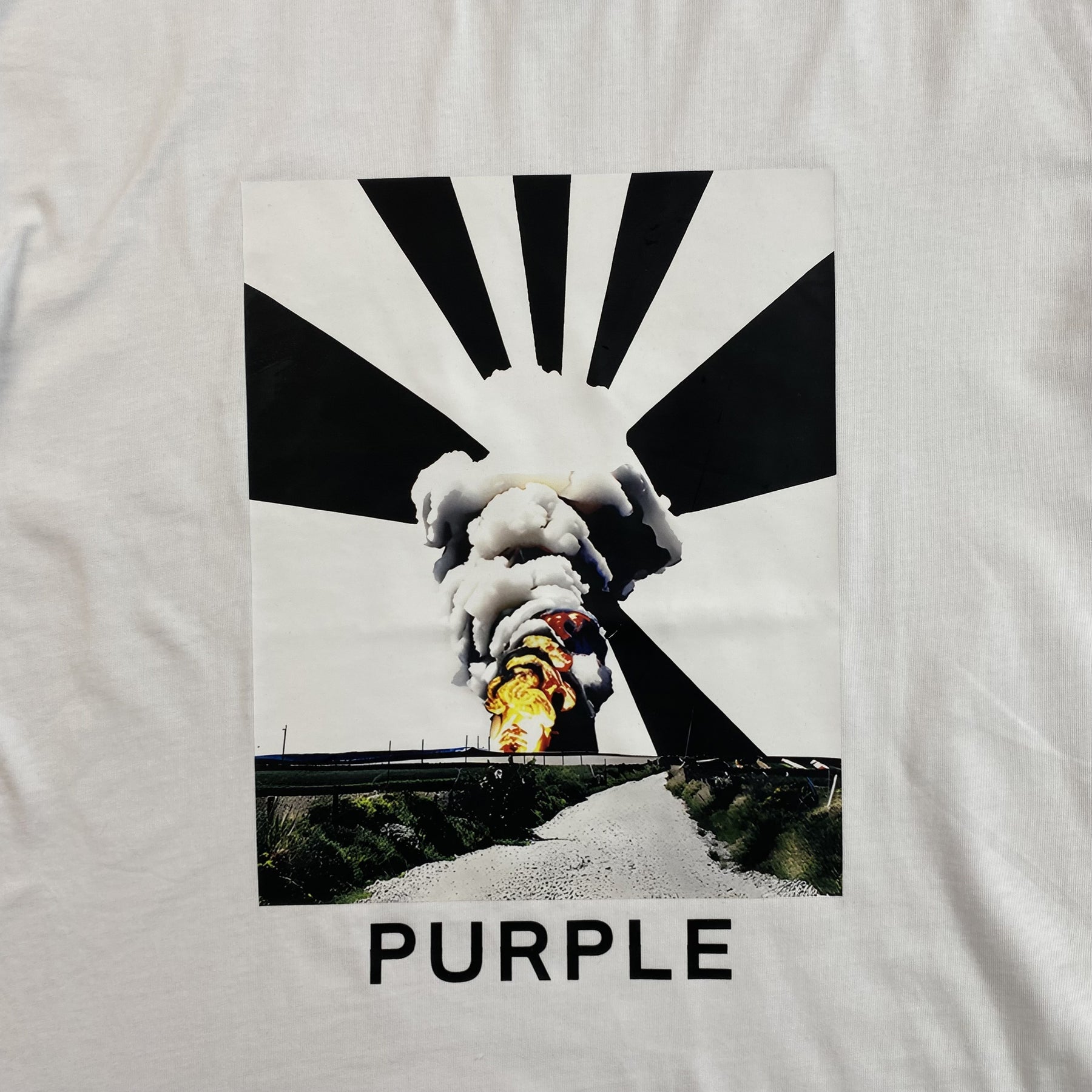 Camisa Purple Brand "Kingdom Come Nuke Sunset” ( Branca )