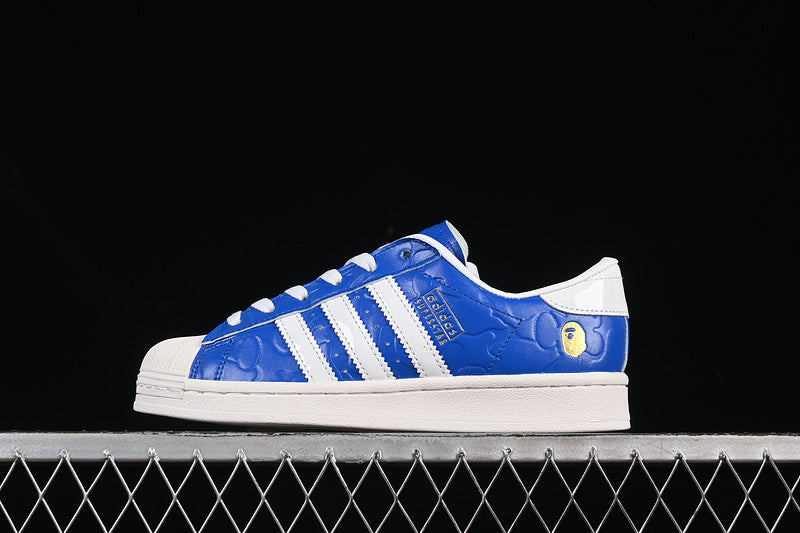 Adidas Superstar x BAPE “Blue White”