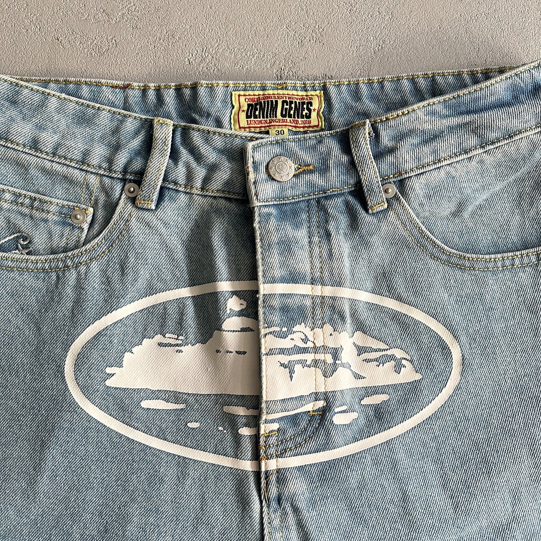 Jorts Corteiz “Cr Island” ( Cinza )