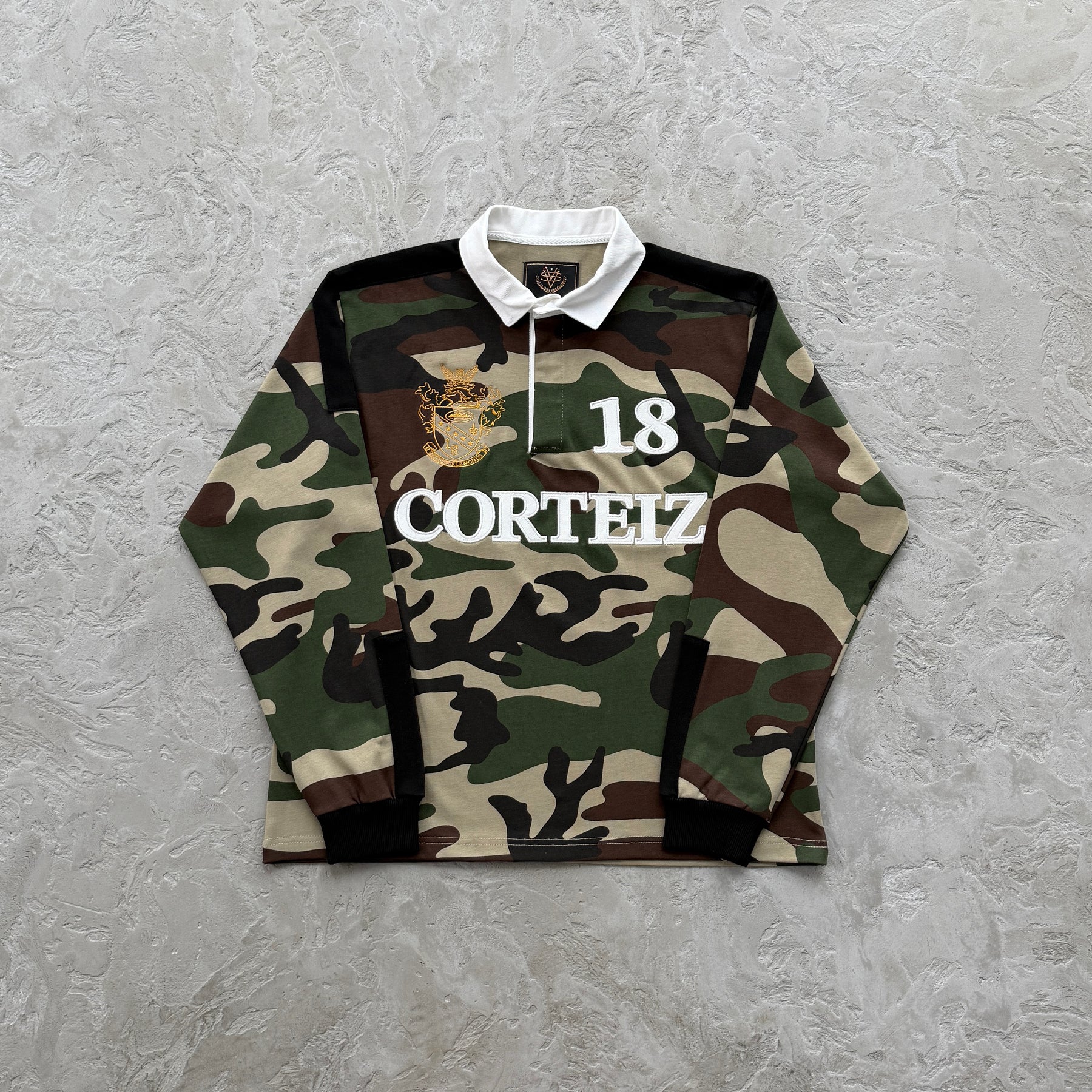 Sueter Corteiz “Paneled Rugby” ( Verde Militar )