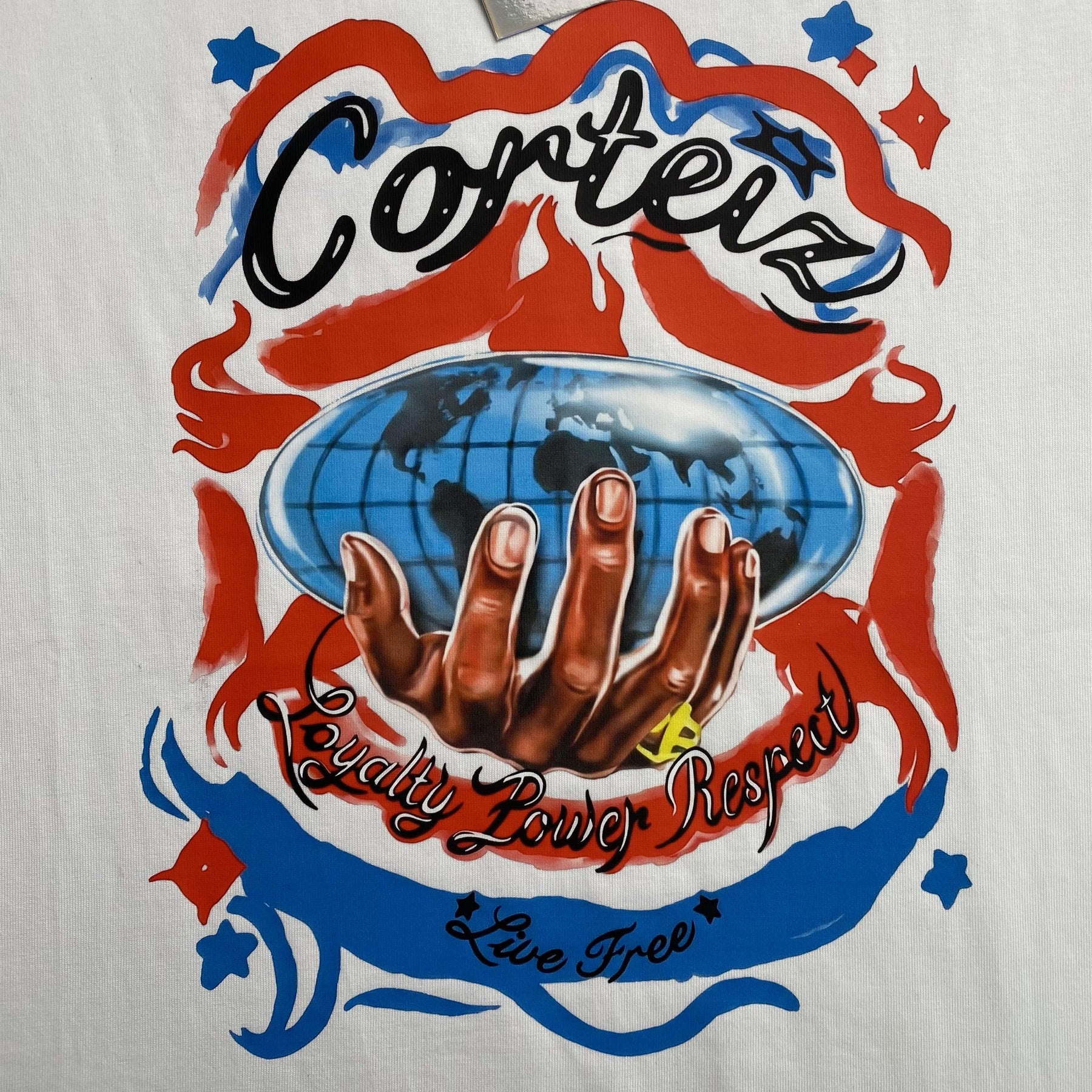 Camisa Corteiz x Barriers Worldwide ( Branca )