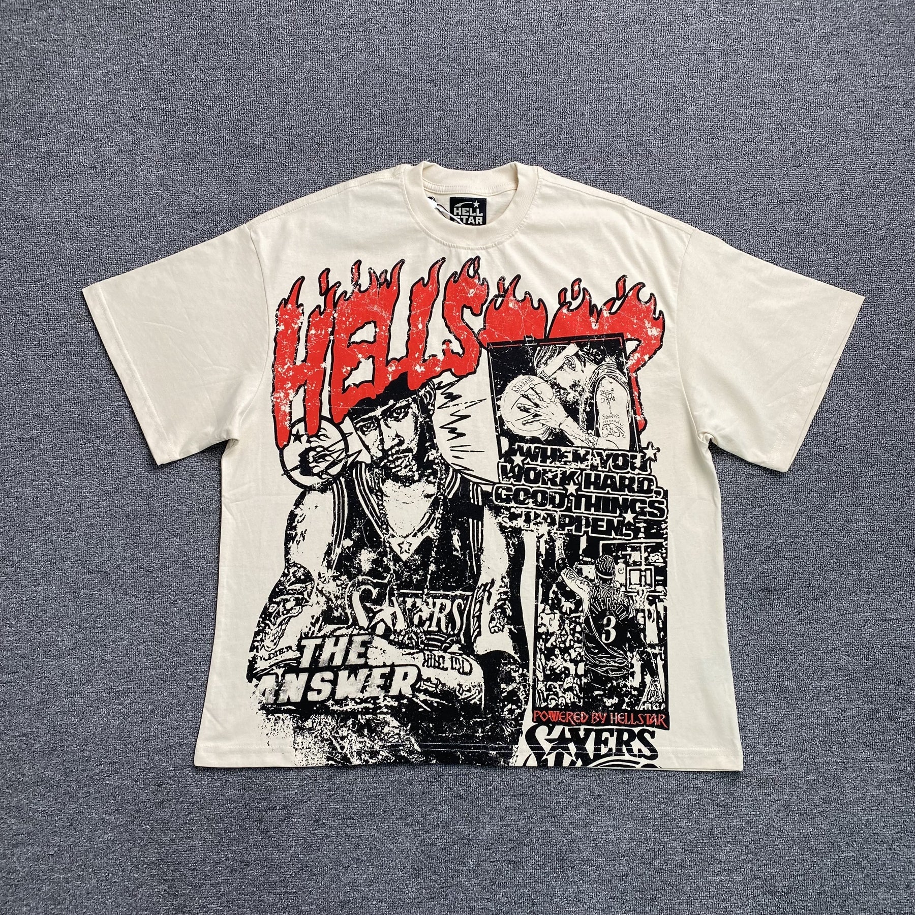 Camisa Hellstar “Basketball” ( Off White )