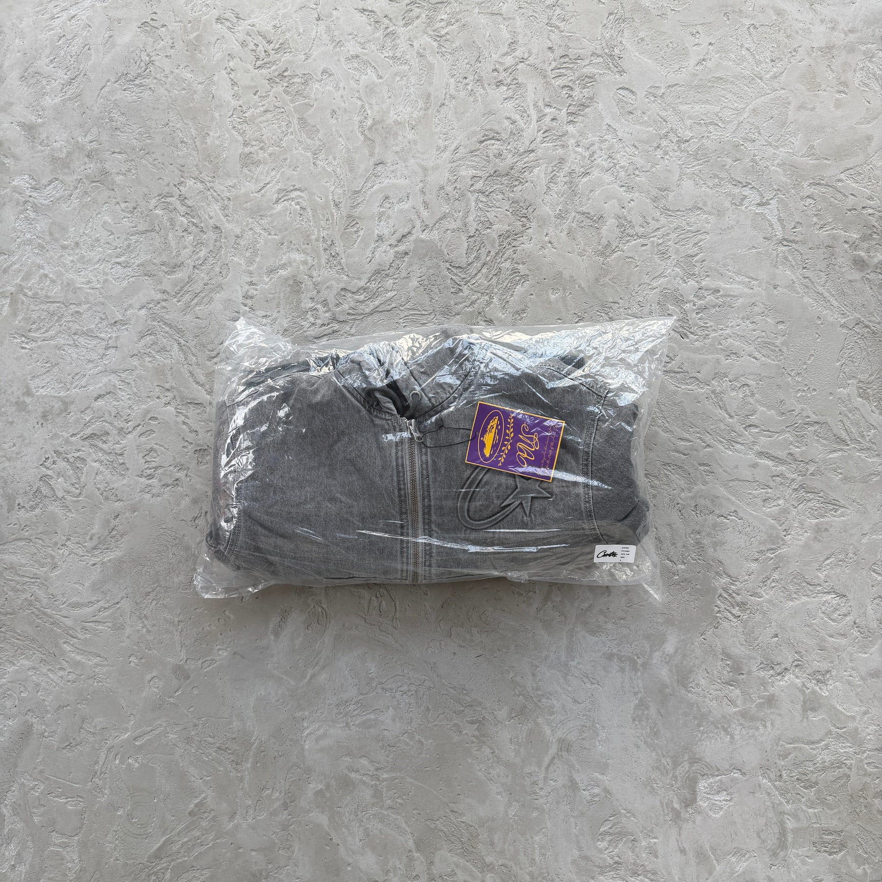 Jaqueta Corteiz “Embossed C-Star” ( Cinza )