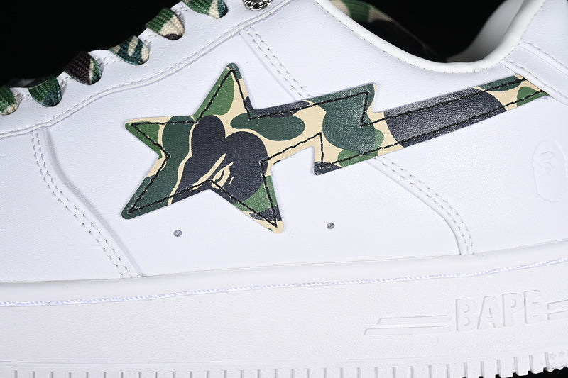 BAPE STA “White ABC Camo Green”