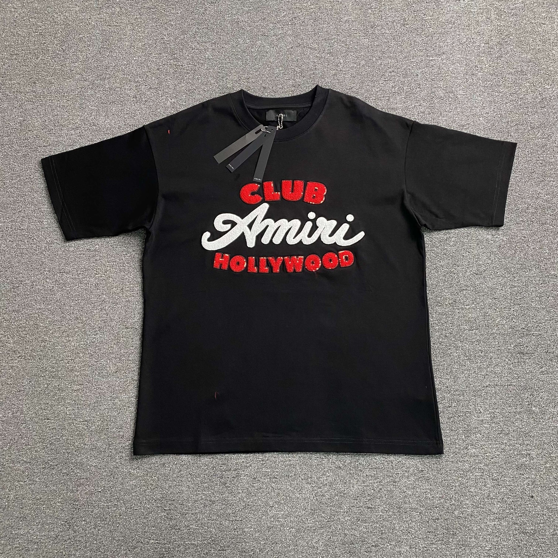 Camisa Amiri “Club Amiri” ( Preta )
