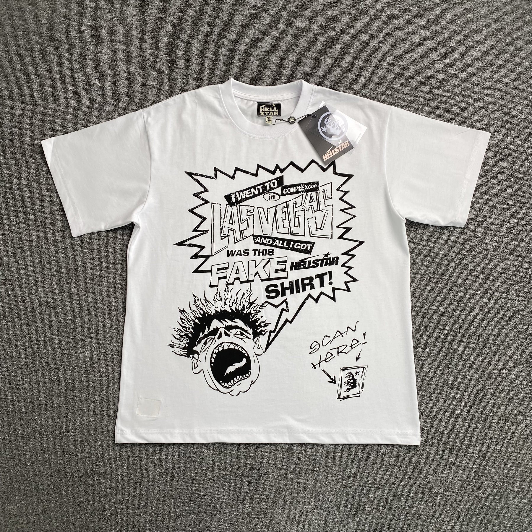Camisa Hellstar x ComplexCon “Scream” ( Branca )