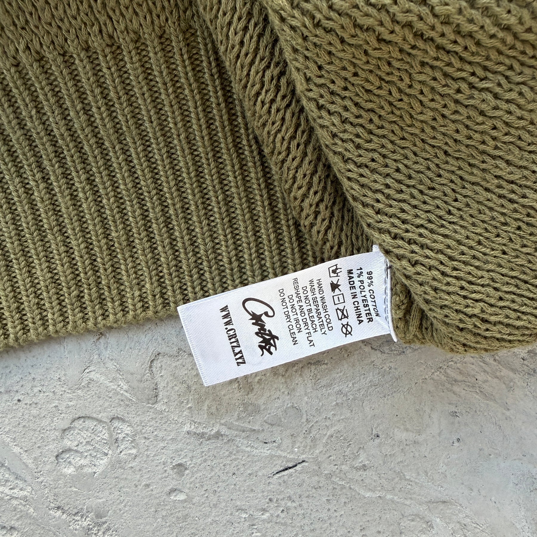 Moletom Corteiz “College Knit Zip ” ( Verde )