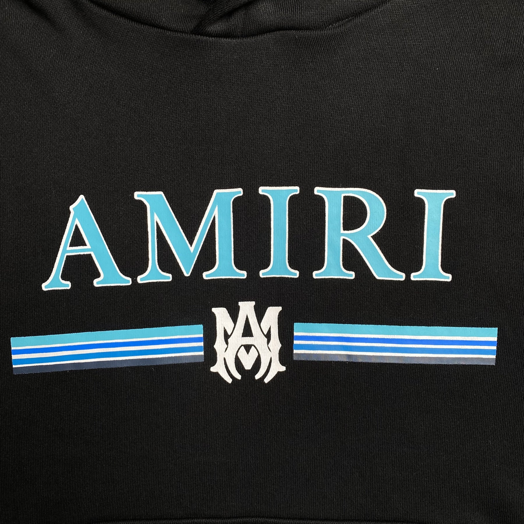 Moletom Amiri “Amiri Bar Logo” ( Preto com Azul )