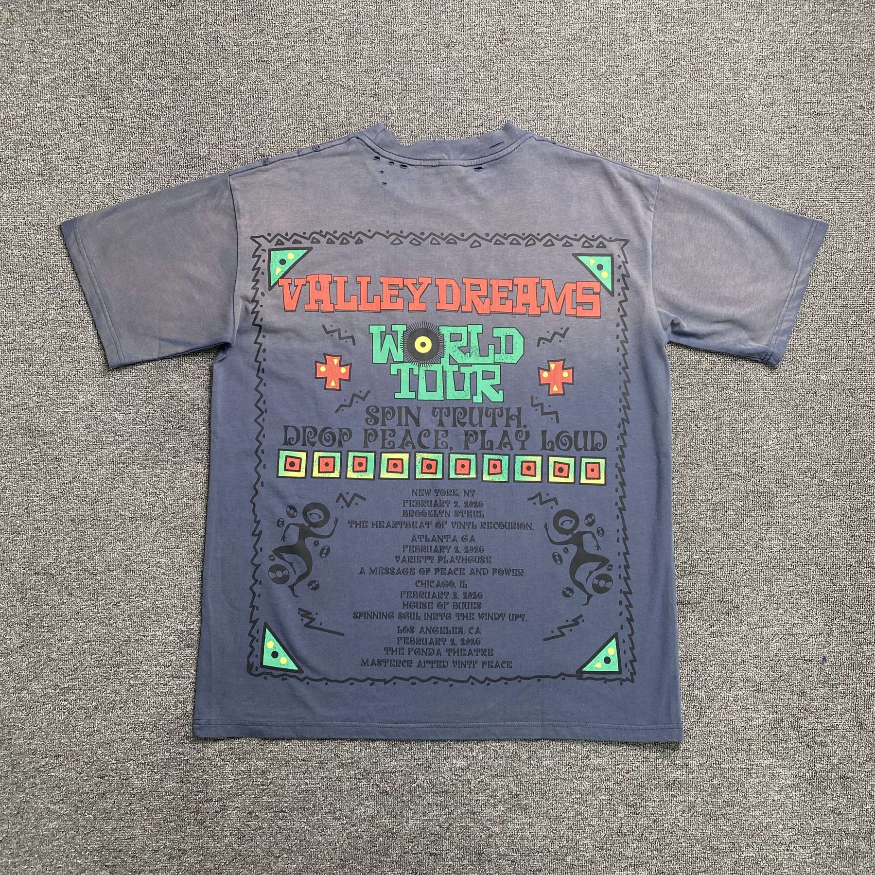 Camisa Valley Dreams “World Tour” ( Azul )