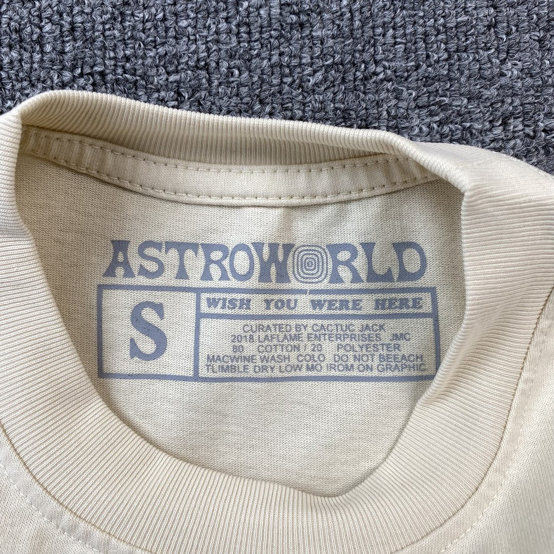 Camisa Cactus Jack ”Astro Worldwide” ( Bege )