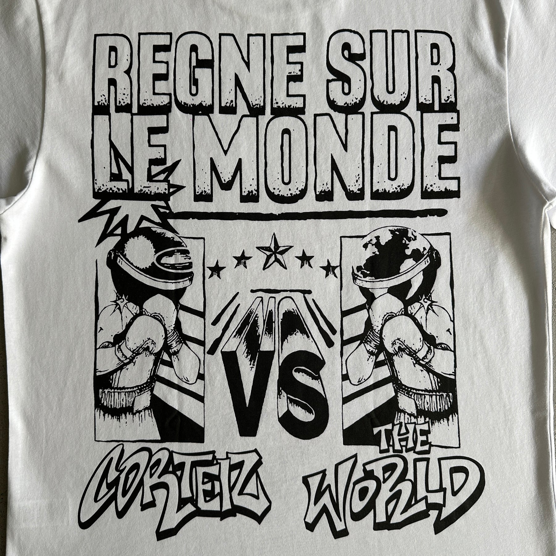 Camisa Corteiz ”Regne Surle Monde” ( Branca )