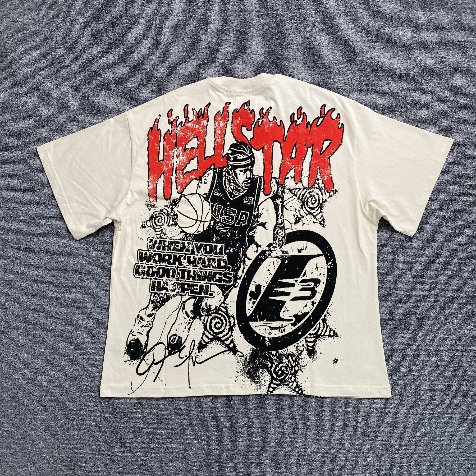 Camisa Hellstar “Basketball” ( Off White )