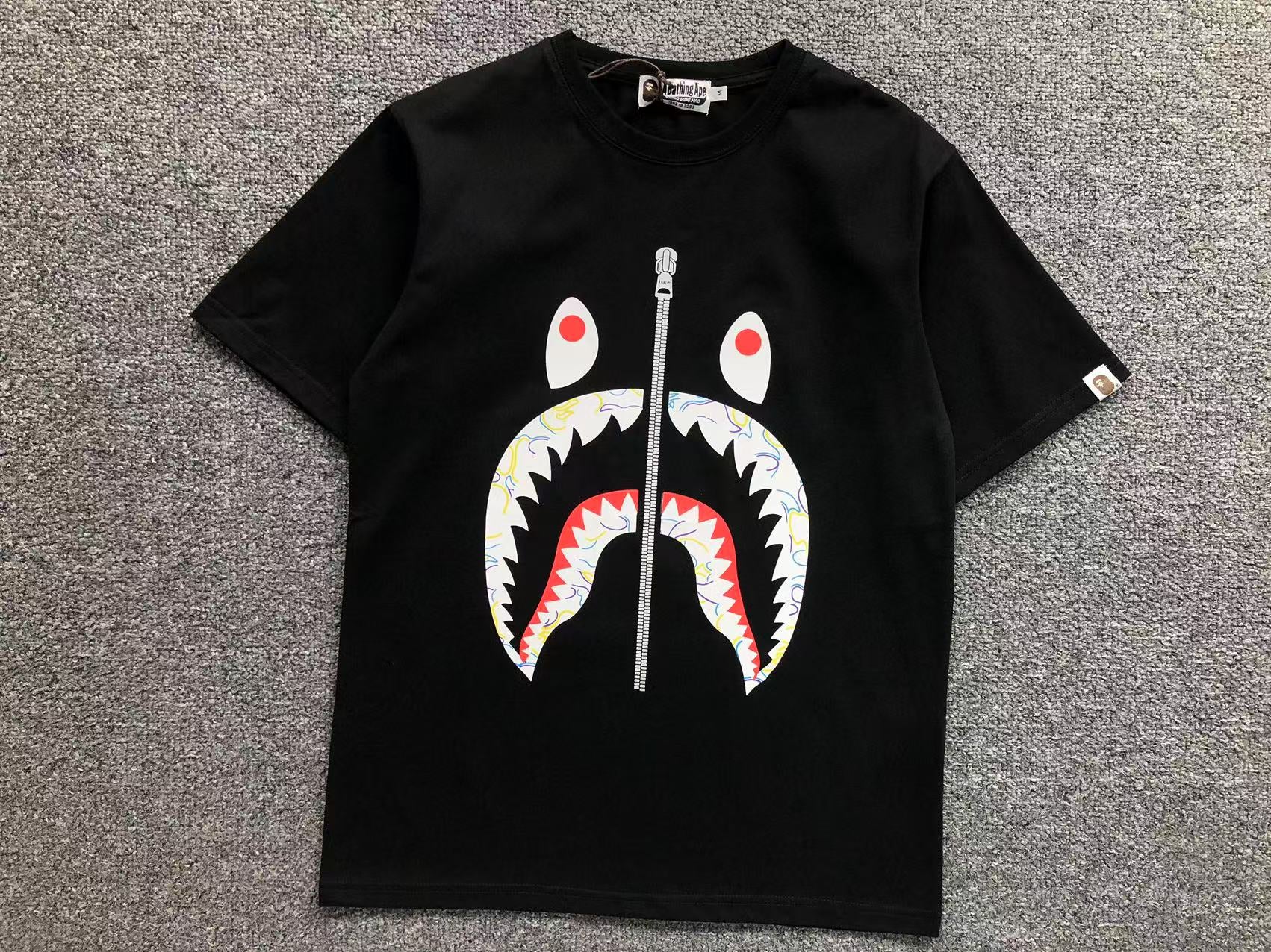 Camisa Bape ”Multicamo Shark” ( Preta )