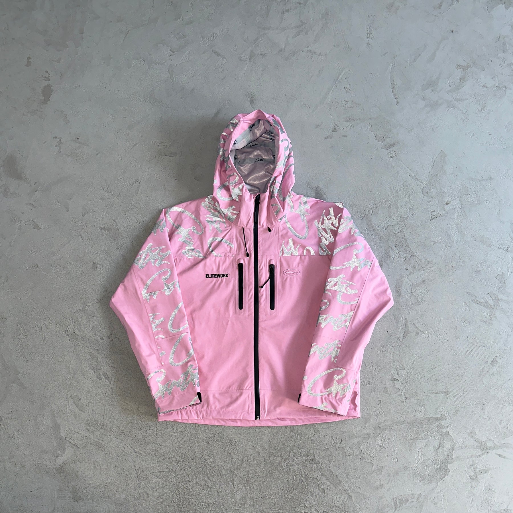 Jaqueta Corteiz “Elitework Shell” ( Rosa )