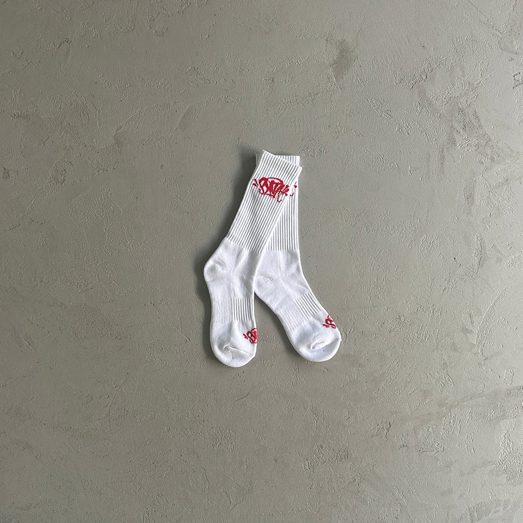 Meia Syna World Vermelha e Preta / Vermelha e branca ( Pack com 2 cores )