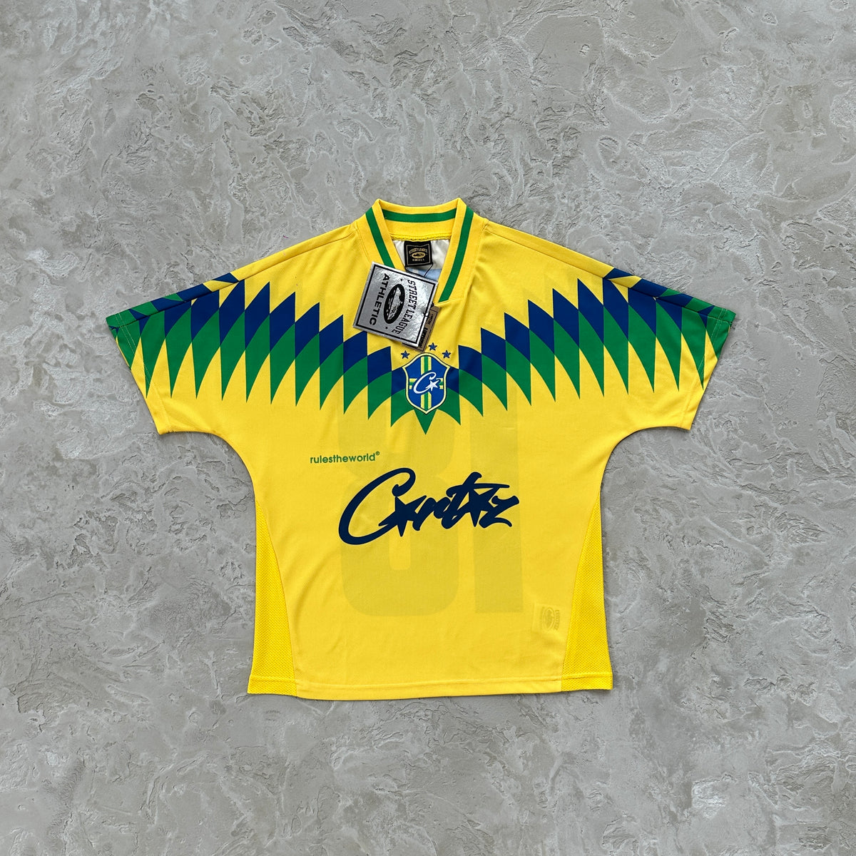 Camisa Corteiz “Brazilian Jersey” ( Amarela )