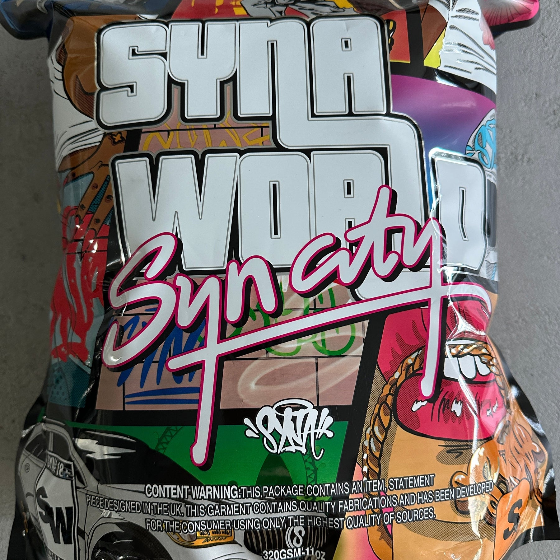 Conjunto Syna World “Crest Oth“ ( Preto e Cinza)