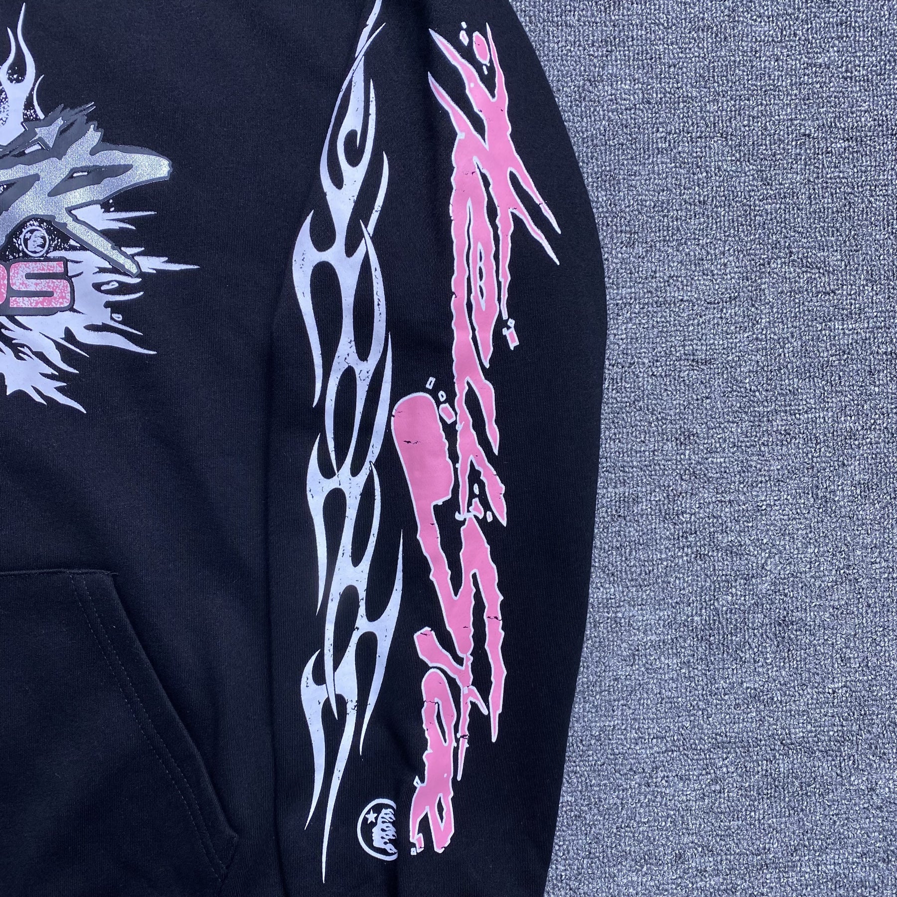 Moletom Hellstar “Glitter Zip Up” ( Preta )