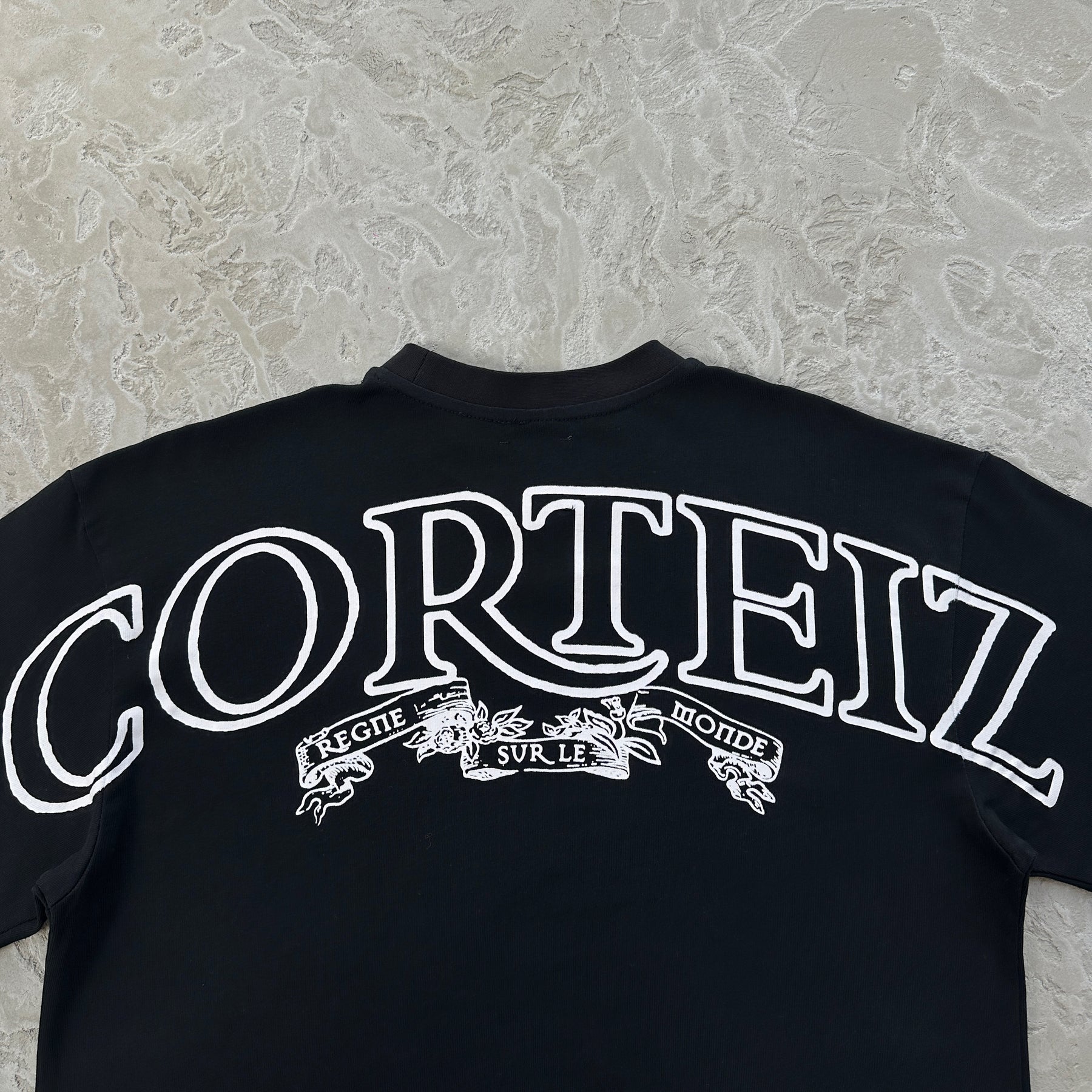 Camisa Corteiz “Royale Heavyweight” ( Preta Com Branco )