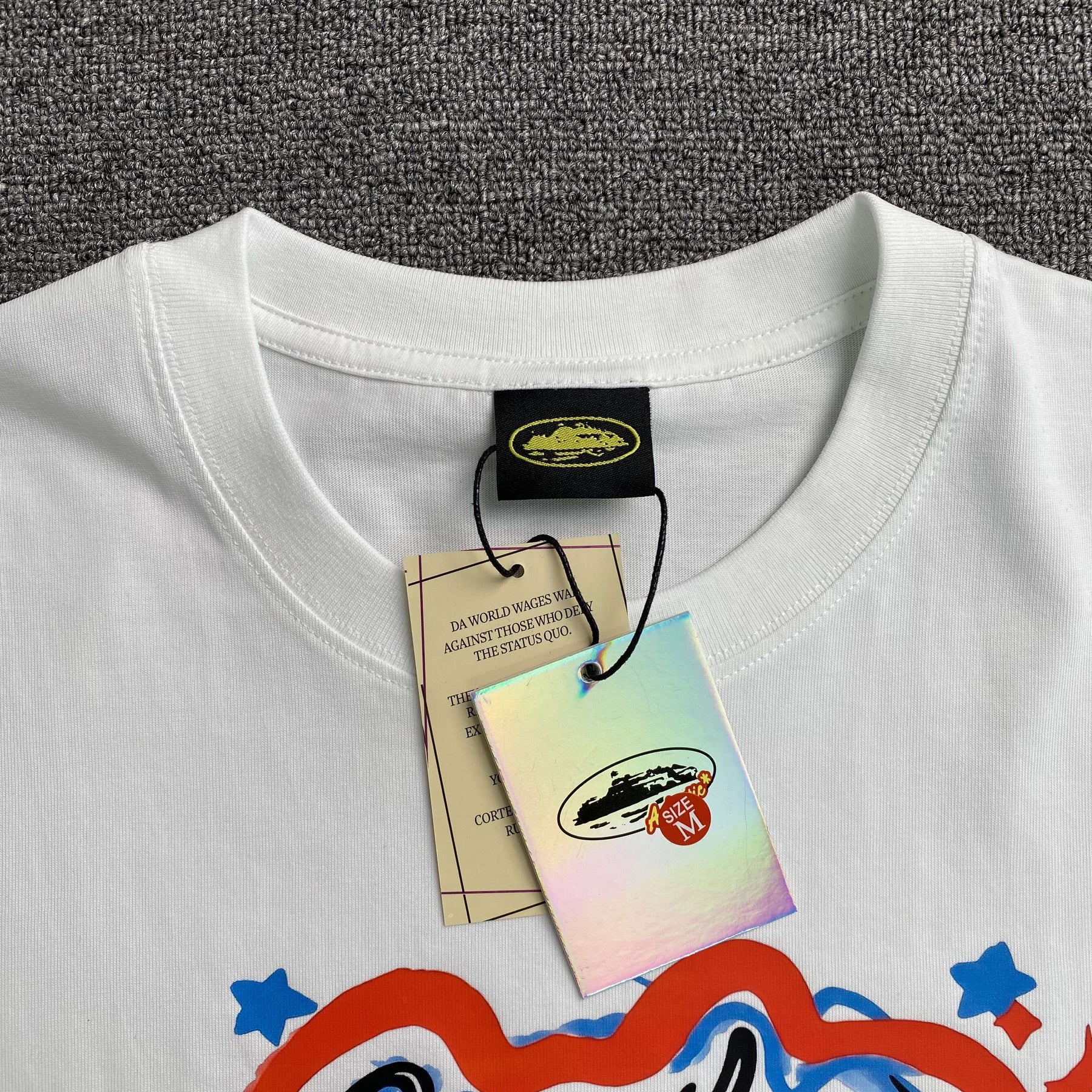 Camisa Corteiz x Barriers Worldwide ( Branca )