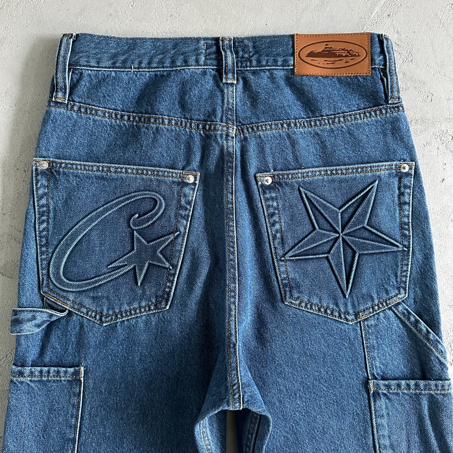 Calça Corteiz “C-Star” ( Cinza )