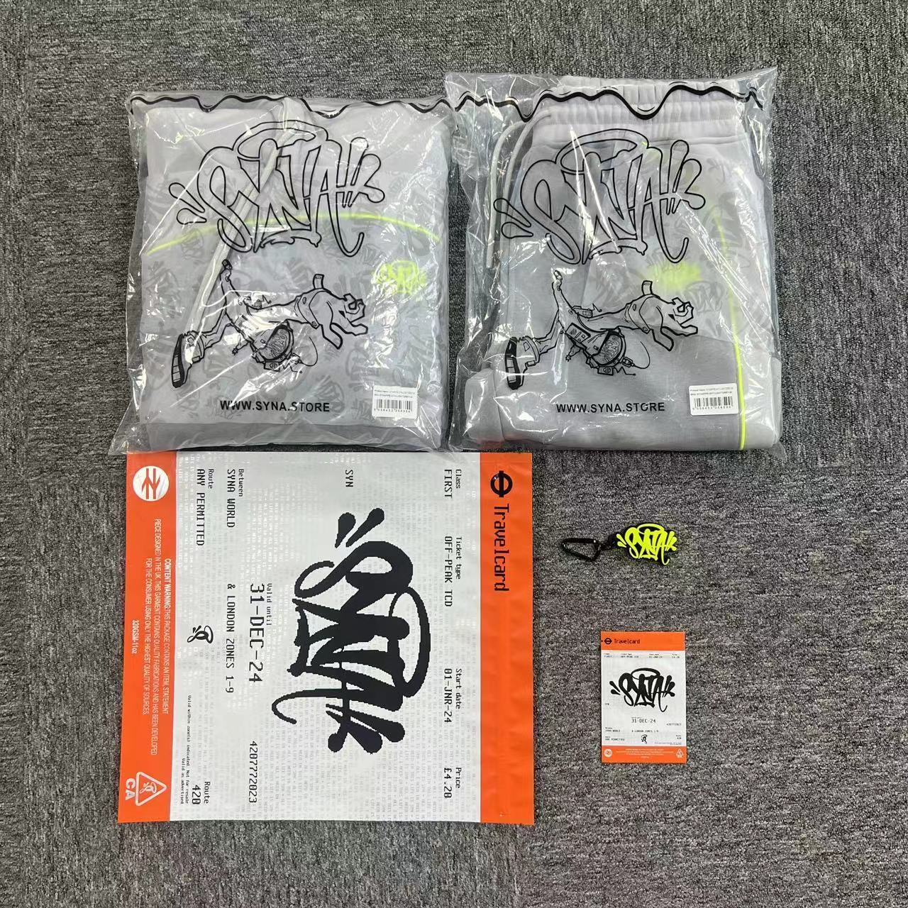 Conjunto Syna World “S-World” (Cinza e Verde)