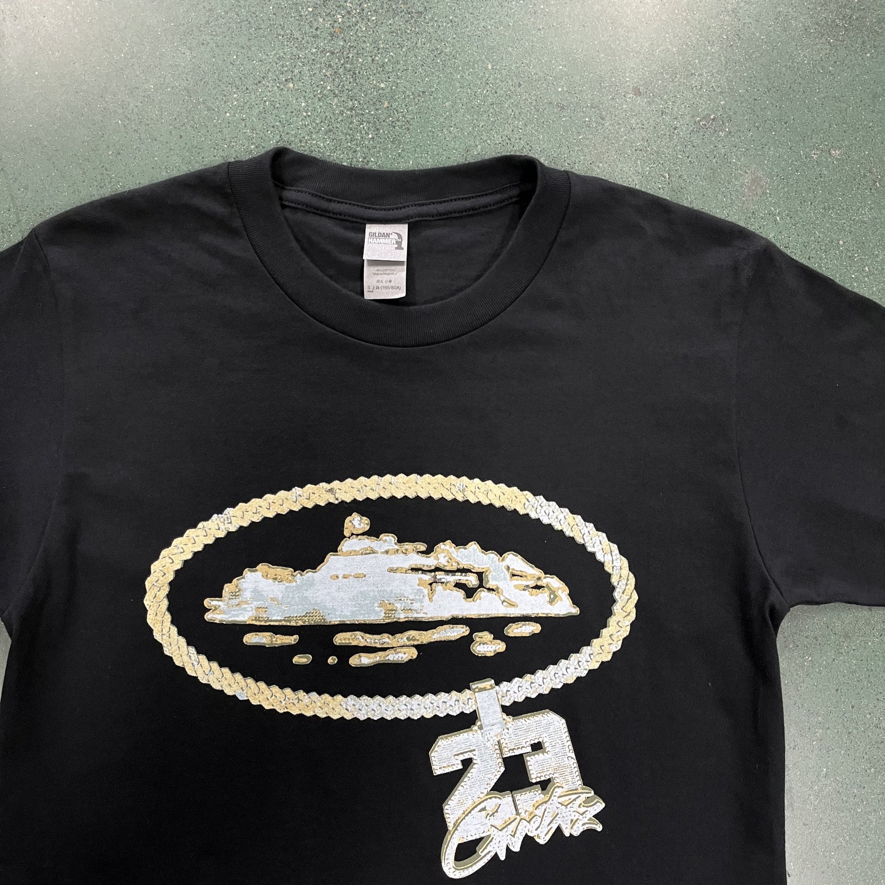 Camisa Corteiz X Central cee “23” ( Black )