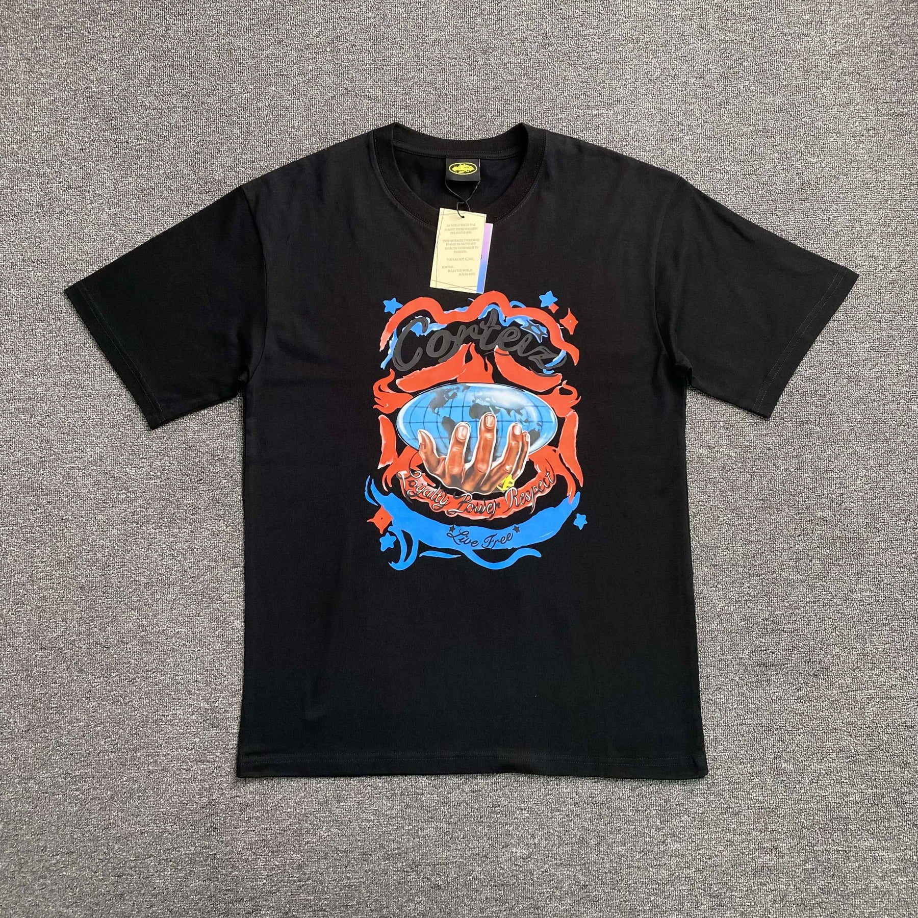 Camisa Corteiz x Barriers Worldwide ( Preta )