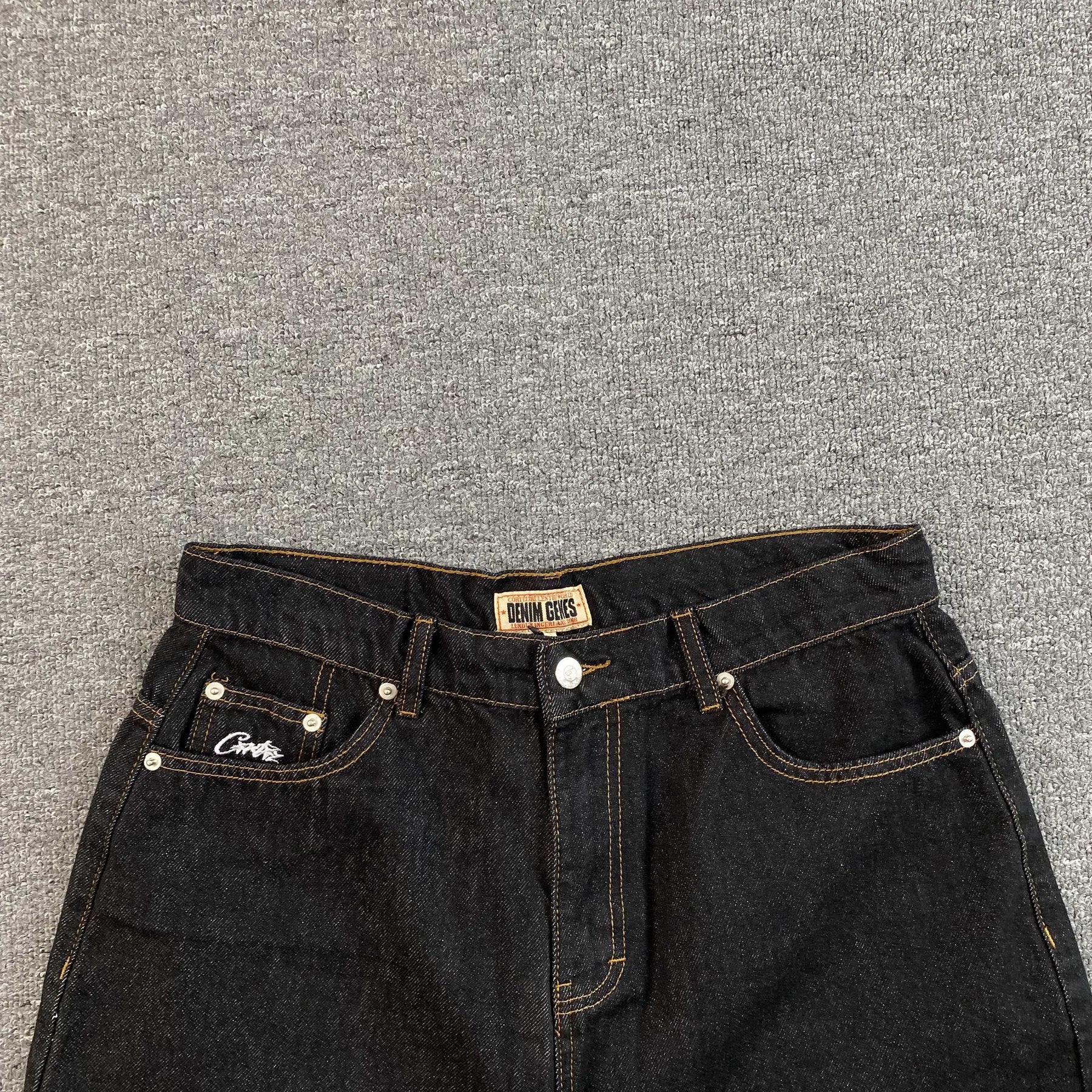 Shorts Corteiz “Dual Stripe” ( Preto )