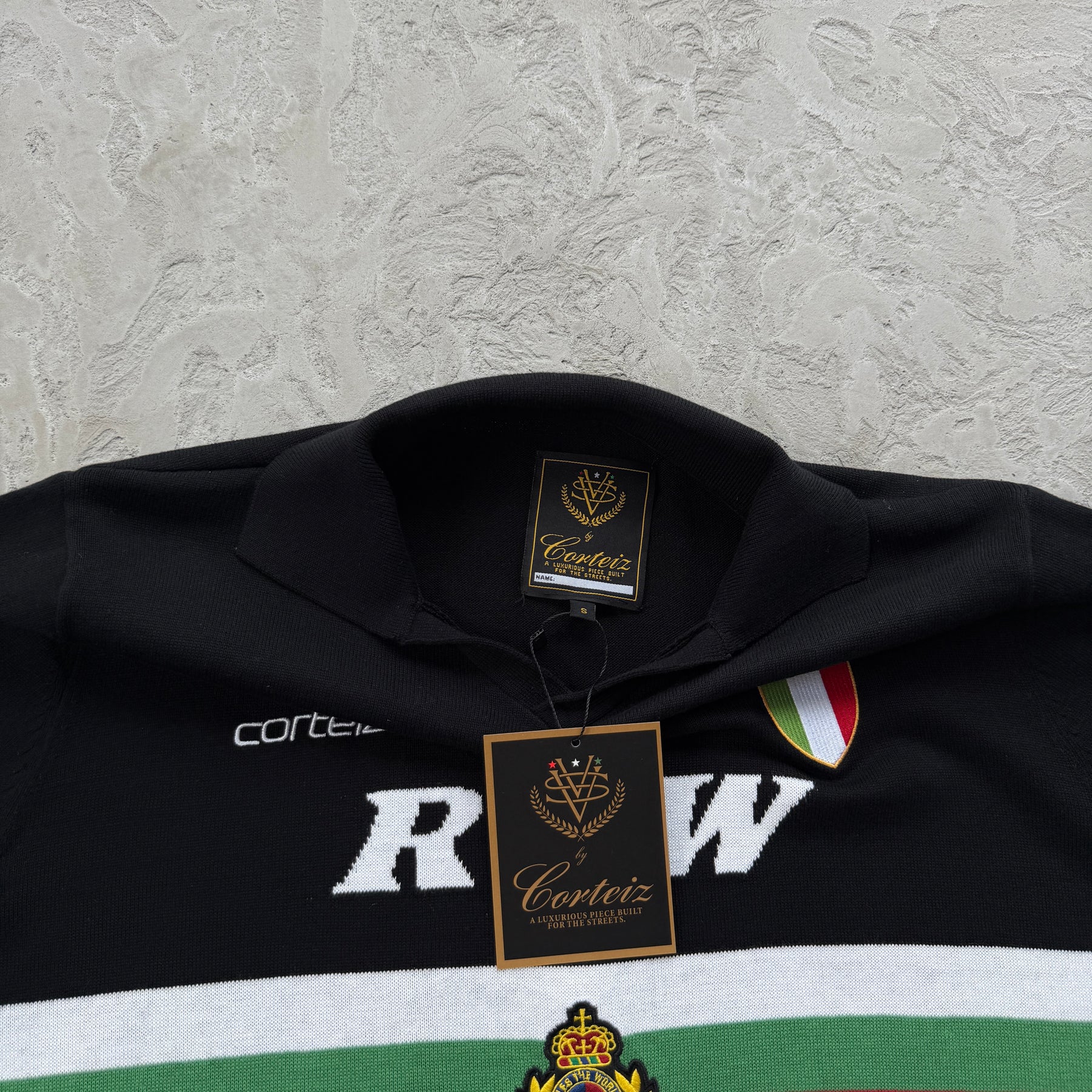 Camisa Jersey Corteiz “A Knit Jersey” ( Preta )