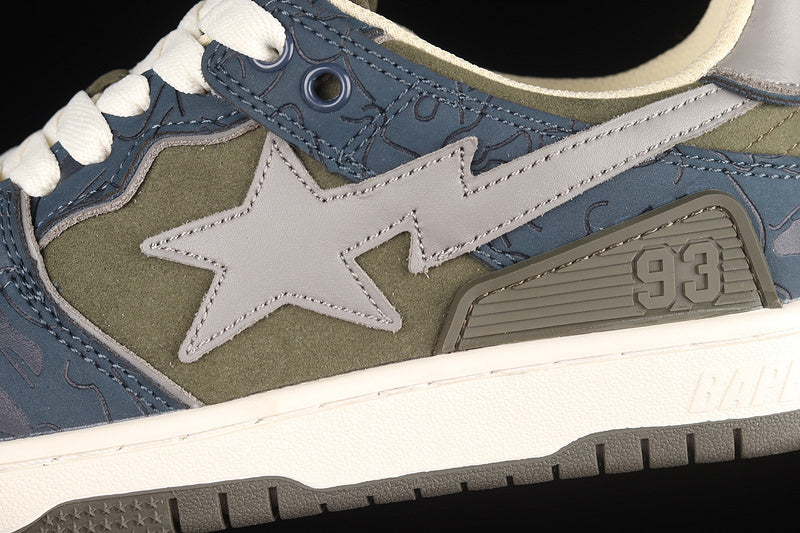 BAPE STA “Army Green Dark Blue”