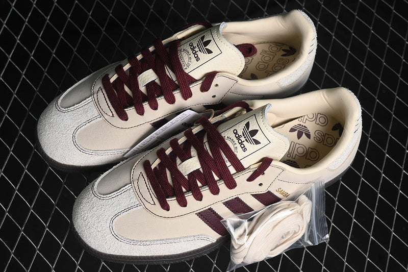 Adidas Samba “Wonder White Maroon”