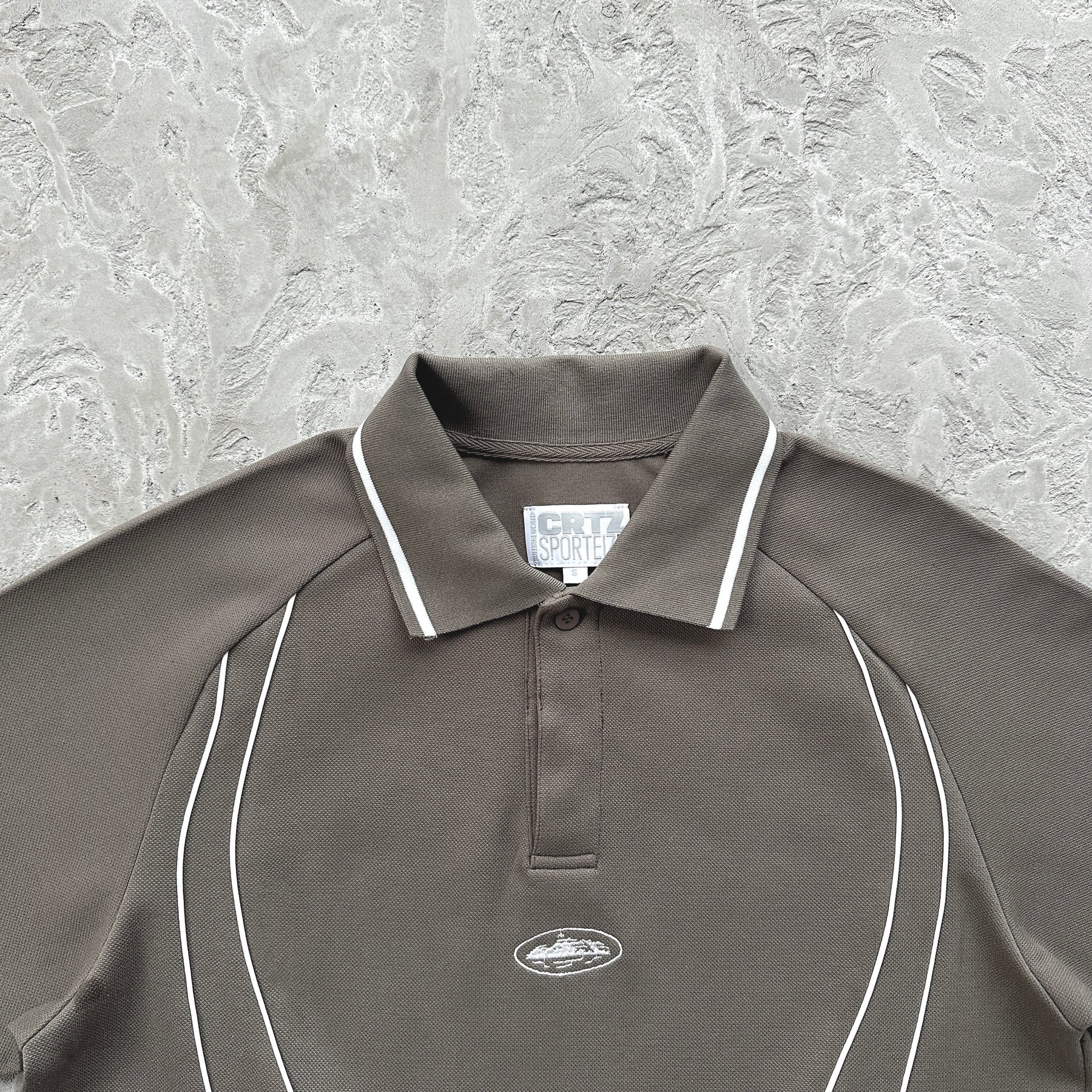 Conjunto Corteiz “Island Pique Polo Set” ( Cinza )