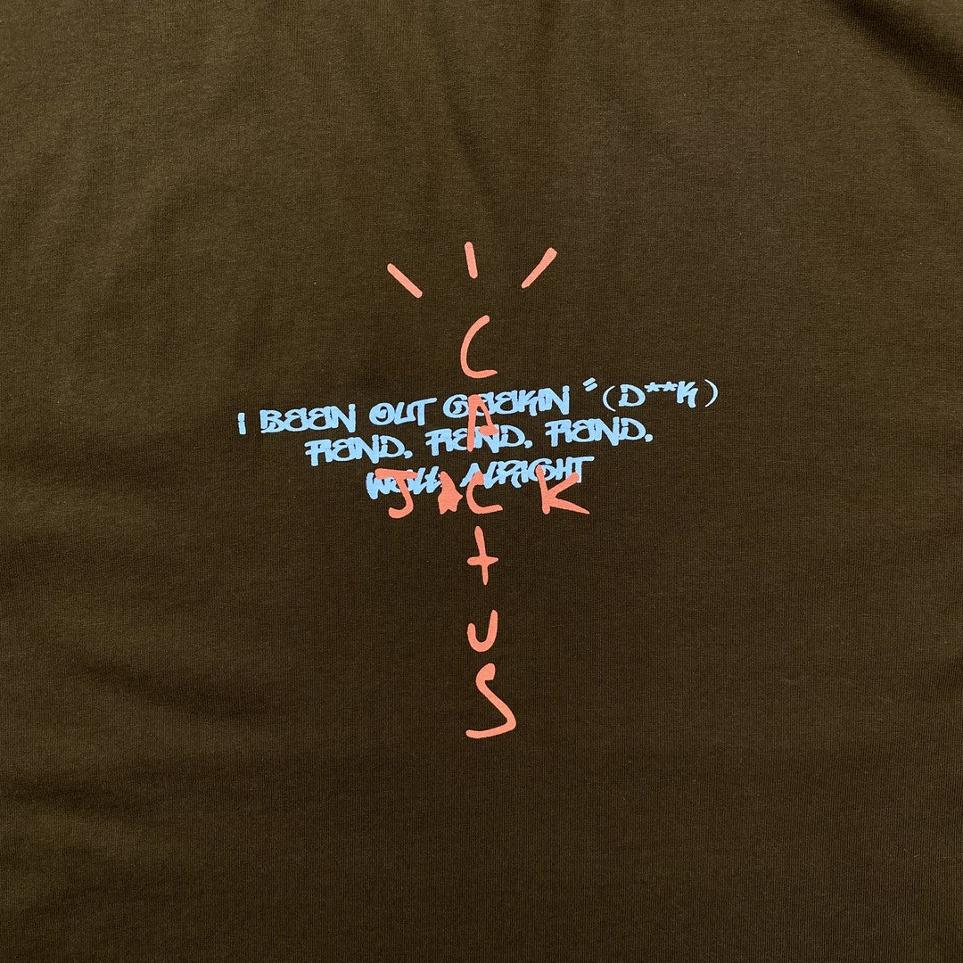 Camisa Cactus Jack ”Sick Mode” ( Marrom )