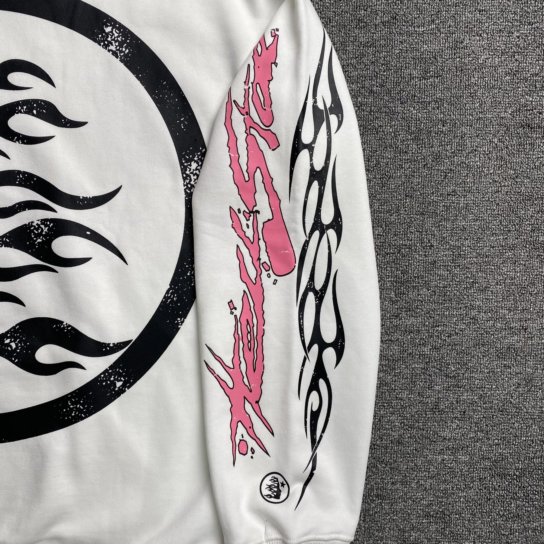 Moletom Hellstar “Glitter Zip Up” ( Branca )