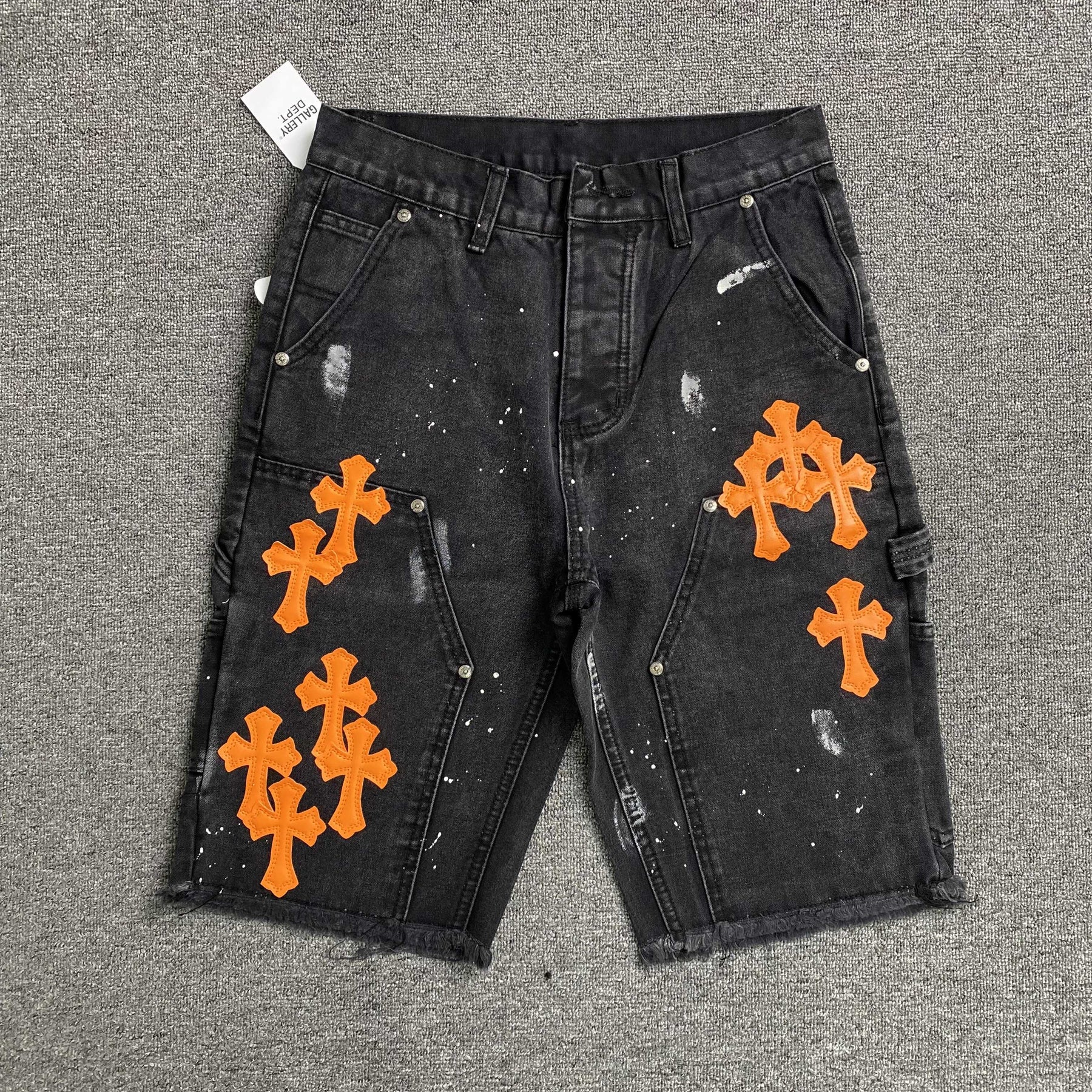 Shorts Chrome Hearts x Gallery Dept “Orange Cross Patches”