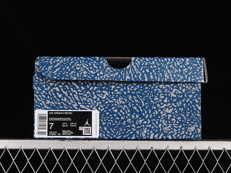 Air Jordan 3 “Wizards True Blue and Copper”