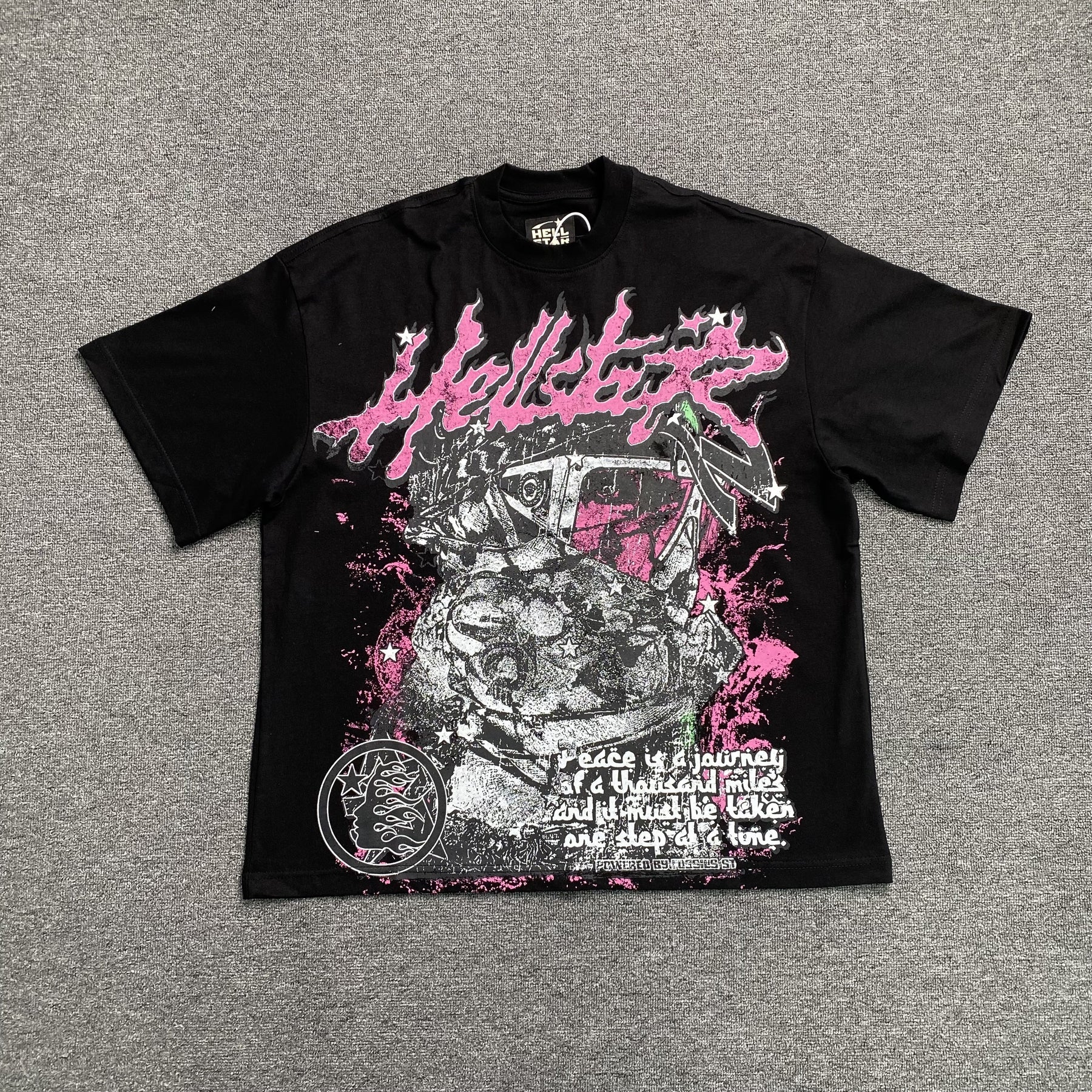 Camisa Hellstar “Peace is a Journey” ( Preta )