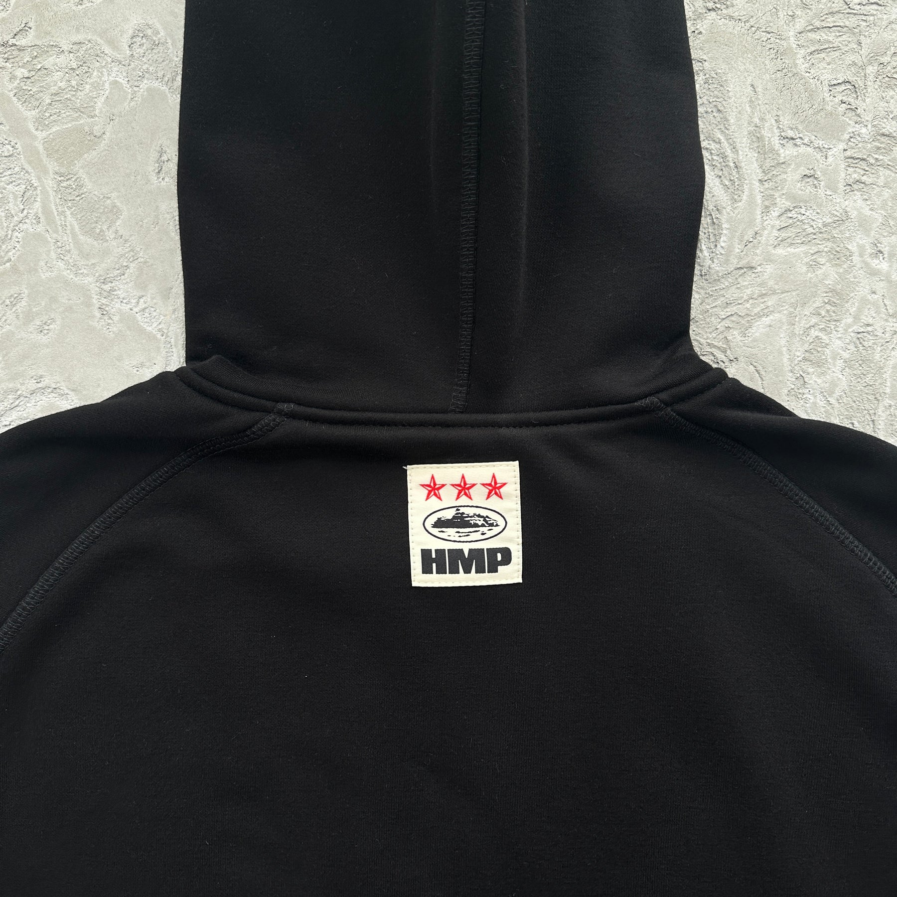 Conjunto Corteiz “HMP Open Hem” ( Preto )