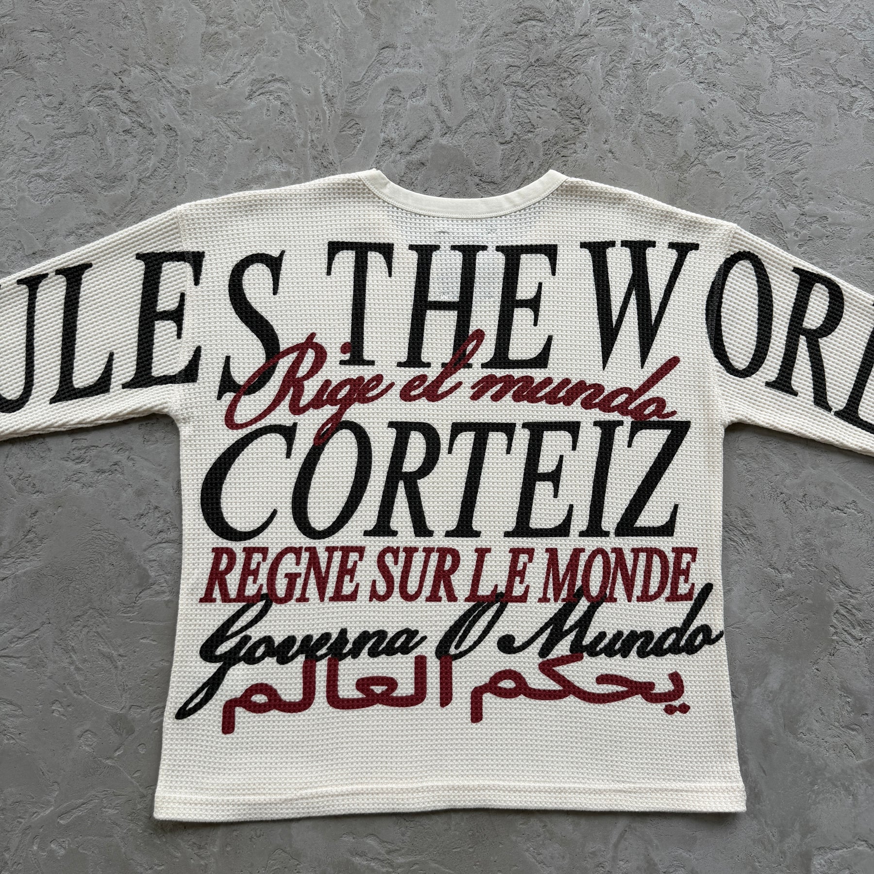 Sueter Corteiz “Worldwide Waffle Thermal” ( Branco )