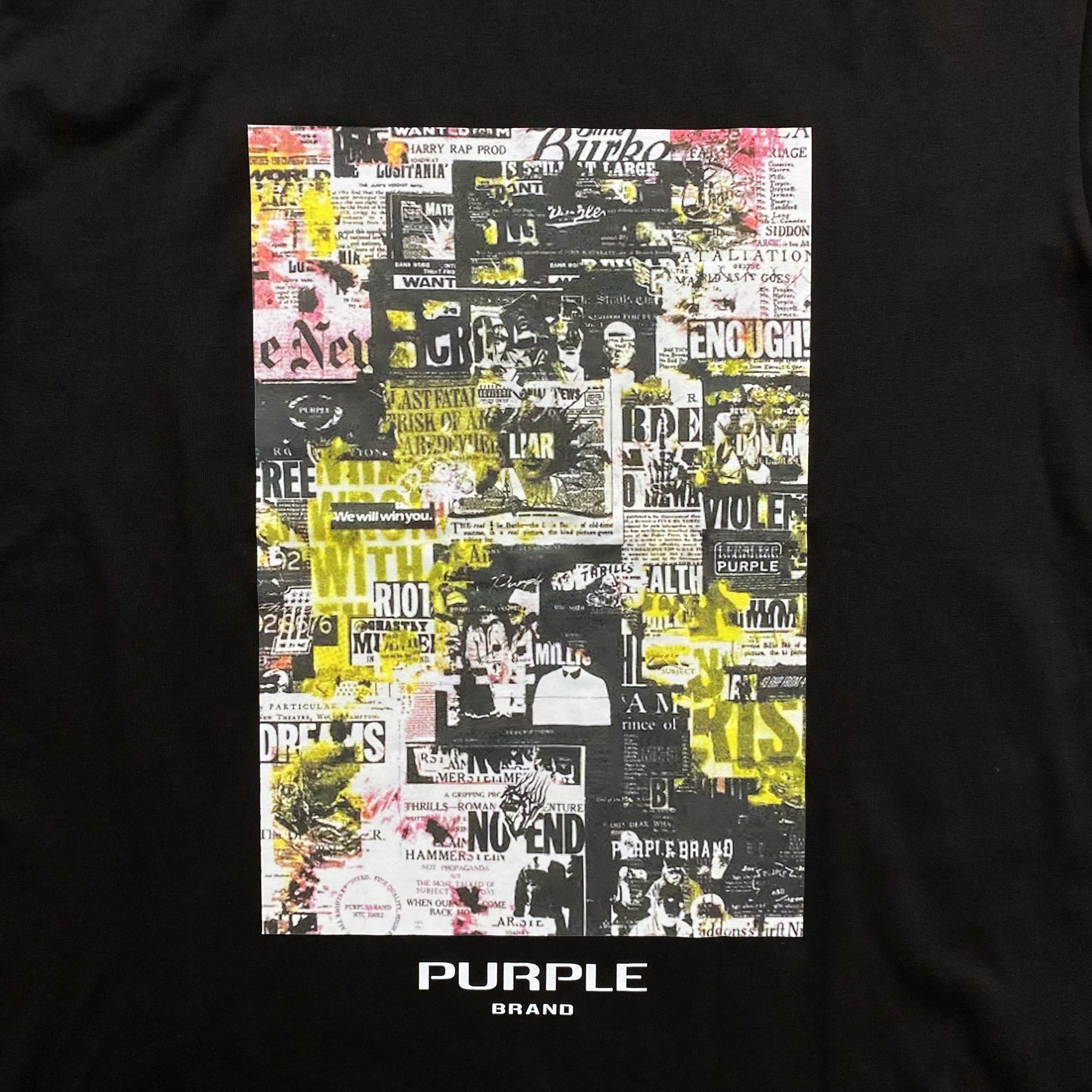 Camisa Purple Brand “Magazine” ( Preta )