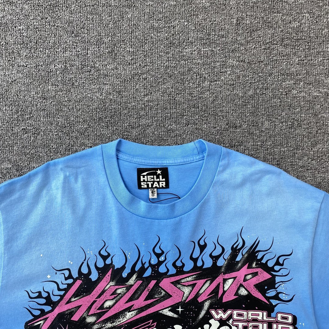 Camisa Hellstar “Neuron Tour Light Blue”