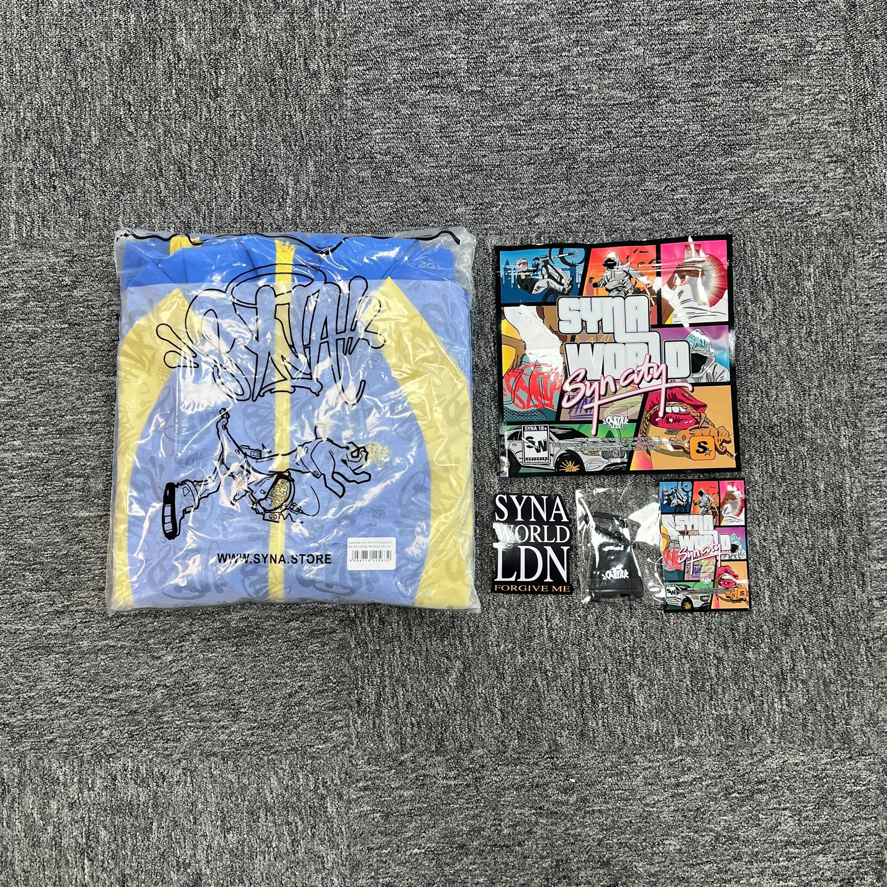 Conjunto Syna World “Vortex Track” ( Azul e Amarelo )