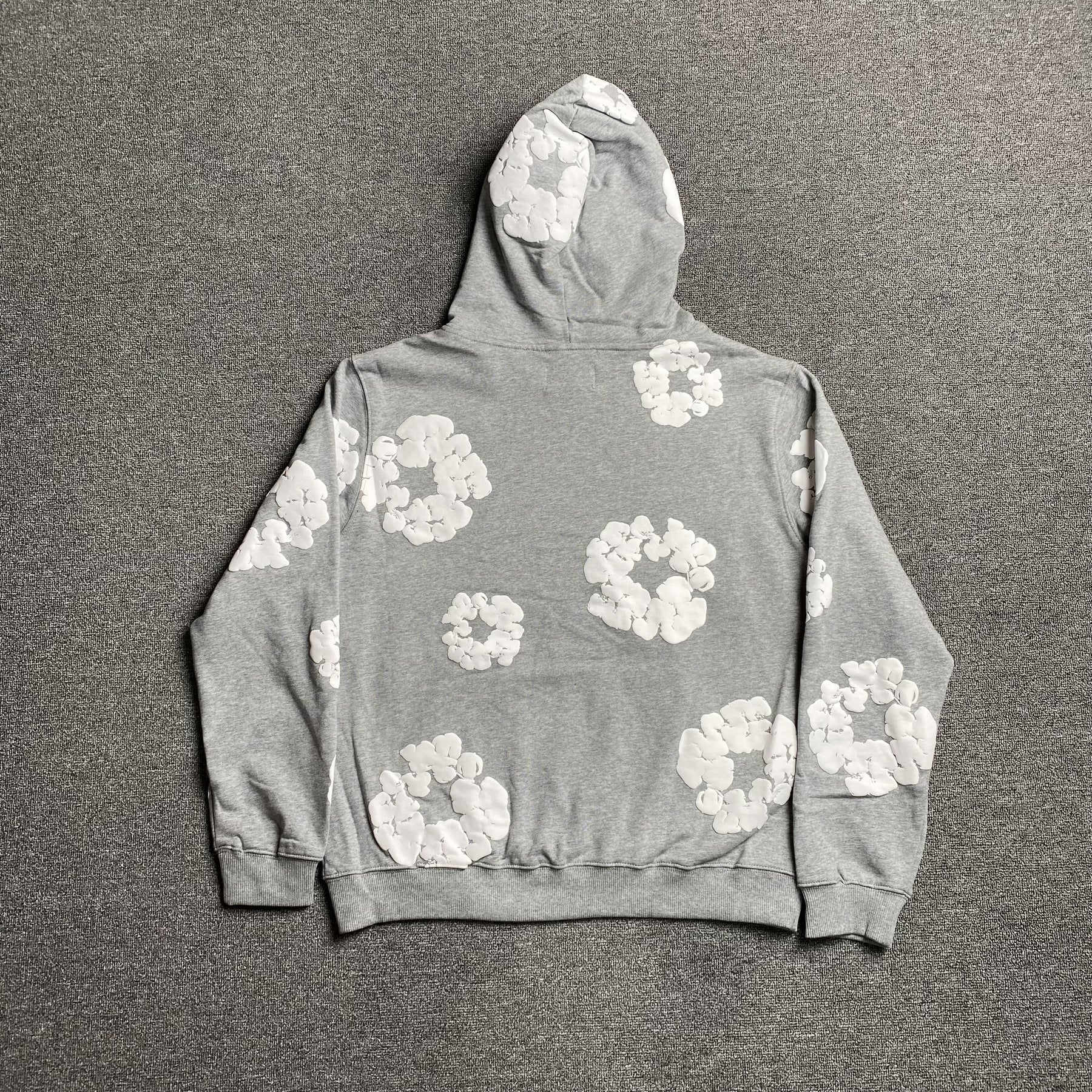 Conjunto Denim Tears ( Cinza com Branco )